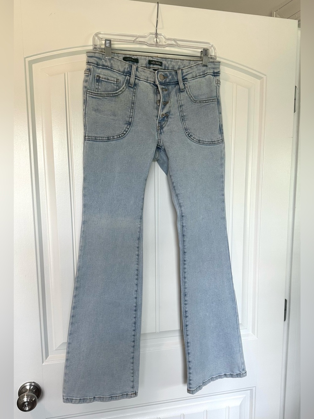 Y2K Light Wash Low Rise Flare Jeans